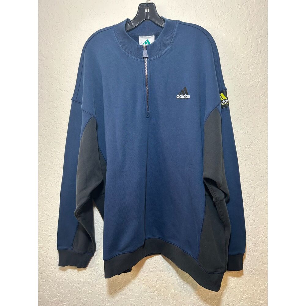 Adidas Originals EQT Half Zip Sweatshirt Men's XL Night Indigo Blue NWT